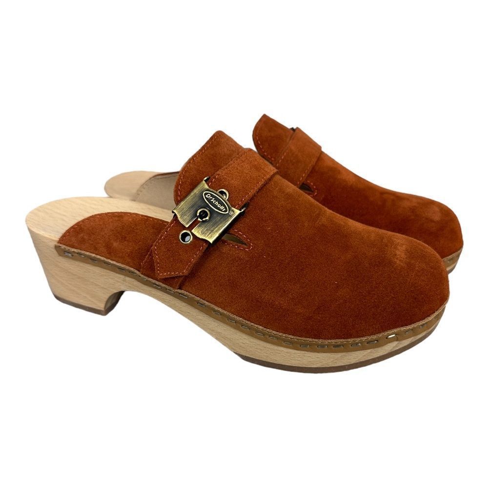 Dr. Scholl's Rust Suede Mules
